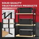 Shipping Container Shelf Brackets, 4 Pack of 3 Tier Shipping Container Shelving, 60" x 24", Heavy Duty Shipping Container Shelves with Powder Coated, High Load Capacity for Storage Optimization