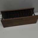 SWTYMIKI Hat Stand for Baseball Caps - 2 Tier Wood & Metal Removable Tabletop Hat Organizer Storage Display Rack, Holds up to 20 Caps for Desk, Closet Shelf, Dresser (Black)