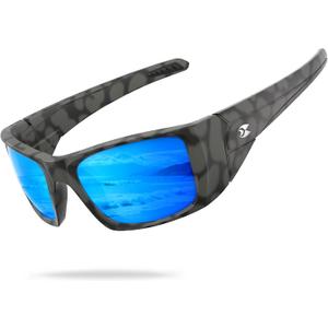 suoso Polarized Sports Sunglasses for Men, UV400 Wrap Around TR90 Frame | Ideal for Fishing, Driving, Cycling, Running, Golf; Wide Temples; Polarized Lenses Reduce Glare; Scratch Resistant; Anti-Slip