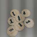 7 Pack Baby Monthly Milestone Cards Sign, Double Sided Baby Milestone Signs Wooden Marker Discs for 1-12 Months Baby Milestone Pictures Baby Shower Gifts (Clear)