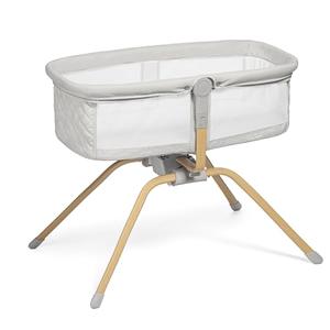 Baby Bassinet with Rocking/Gliding, Portable Bedside Sleeper for Baby with Foam Mattress, Baby Bedside Crib for Newborns and Infants with Carrybag (Grey)