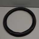 Black Vinyl Steering Wheel Cover M Size 1 Piece