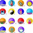 Throwback 90s Hanging Swirls - 32 Pieces - Back to the 90s Party Decorations, Supplies and Favors