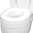 HealthSmart Enhanced Comfort 5" Raised (Round) Toilet Seat Risers for Seniors 5 Slip Resistant Pads FSA/HSA Eligible Padded Toilet Seat Elevation 15.7 x 15.2 x 6.1