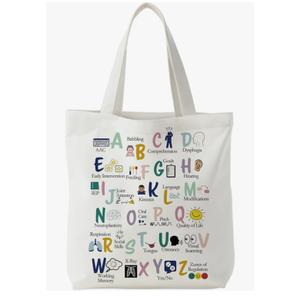 2 x KBRCT Nurse Canvas Tote Bag, Nurse Appreciation Gifts, Nursing School Gift Reusable Shopping Grocery Bags