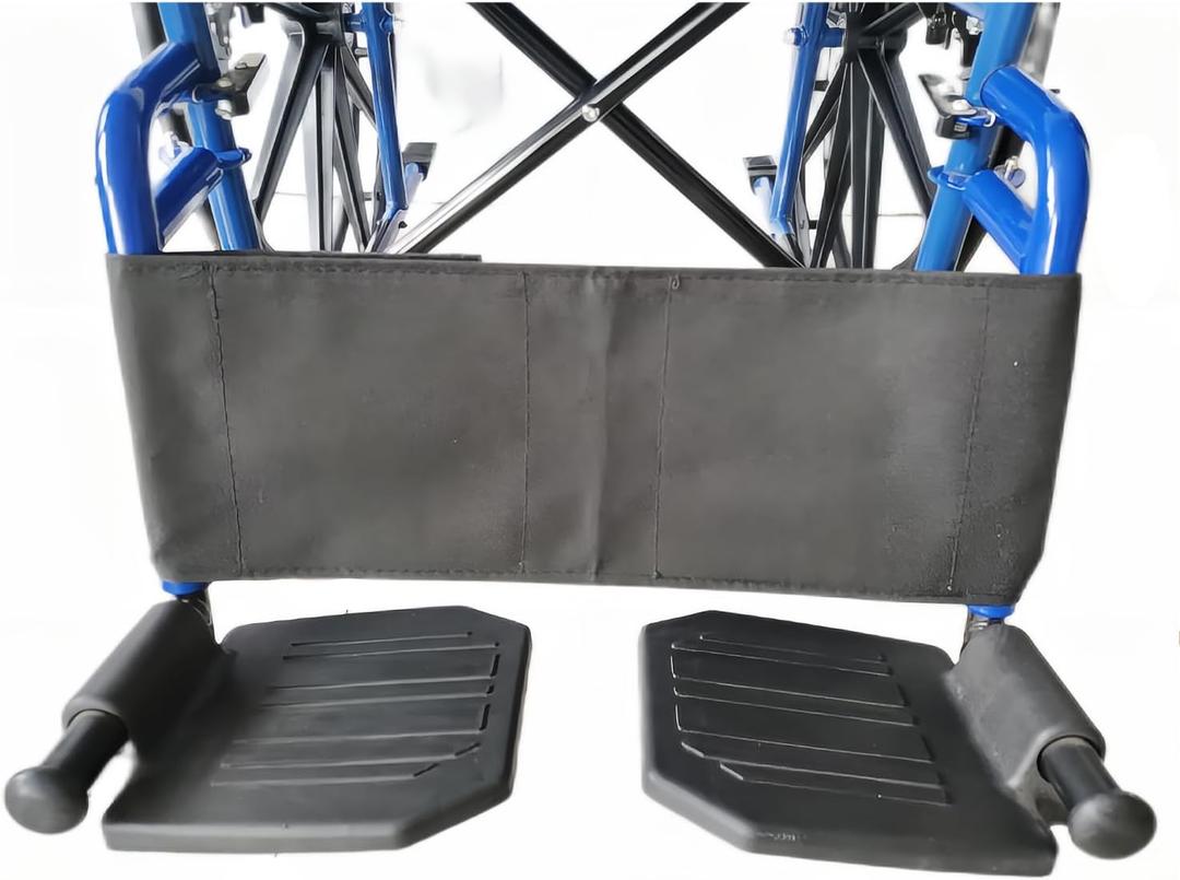 Calf Strap for Wheelchair and Transport Chair,16"-20" seat Width Universal,Leg Strap Support Lower Leg,Widened Size:L32.7*W6.3,Oxford Cloth Material,Wheelchair Universal Replacement Parts 1Ea,Black
