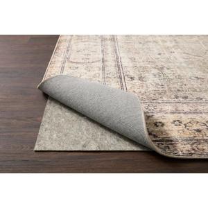 Loloi Loloi- Grip Rug Pad, ULTSS Grey 8'-0" x 10'-0", .01" Thick, Grey, 1/4 inch, Reversible, Soft, Cushion, Low Profile, Hardwood, Carpet, Tile, Vinyl, Linoleum, Multi Surface, Trim to fit, Rug Pad