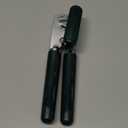 Mebotem 10 Colors Can Opener Manual Handheld Heavy Duty Hand Can Opener Smooth Edge Stainless Steel Can Openers Top Lid Kitchen Gadgets, Best Large Rated Easy Turn Knob, with Bottle Opener, Emerald