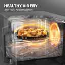 TOSHIBA Countertop Microwave Oven Air Fryer Combo, Inverter, Convection, Broil, Speedy Combi, Even Defrost, Humidity Sensor, Mute Function, 27 Auto Menu&47 Recipes, 1.0 cu.ft/30QT, 1000W