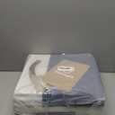 13x13 Storage Cubes 6-Pack, Large Foldable Fabric Cube Storage Bin with Reinforced Bottom and Labels, Organizer Baskets for Shelves, Closets(White/Blue)