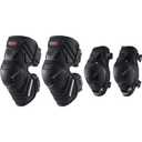 Scoyco Motocycle Knee Guards for Man - CE Level 1 Knee and Elbow Pads Adjustable Motocross Armor with TPU Protective & Dynamic Flex Racing Gear (4Pcs-Large)