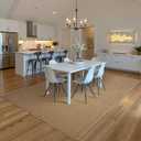 Softlife 5x7 Rugs for Living Room Faux Jute Area Rug Washable Modern Bedroom Rugs Large Non-Slip Farmhouse Floor Carpet for Dining Room Hallway Office Kitchen Entryway, Brown