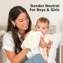 Organic Burp Cloths Baby Boy & Girl - 5-Pack Super Absorbent Cotton Burping Cloths for Babies, Soft & Plush Newborn Spit Up Rags, Infant Towels for Milk Spit Up, Unisex, Large 21" x 10" (Dreamers)