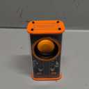 Transparent Wireless Bluetooth Speaker Portable Mini Speaker with LED Colorful Lights Stereo Sound TWS Small Speakers for Office, Party Camping, Shower, Home, Travel (Orange)