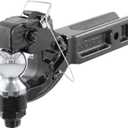 CURT 48012 Pintle Hitch with 2-5/16-Inch Trailer Ball, Fits 2-1/2-Inch Receiver, 20,000 lbs, 15-Inch Length