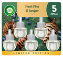 Air Wick Plug In Scented Oil Refill,Fall Scent, Fall Décor, Fresh Pine & Juniper
, 4 Refills