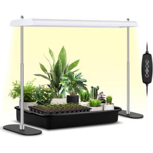 FOXGARDEN Grow Light Stand, Advanced LED Plant Growth Lighting with 4/8/12H Timer, 6 Dimming Options, and Adjustable Height - Optimal for Indoor Plants in Seedlings, Vegetative, and Flowering Phases