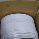 bUCLA 100Pieces Gold Plastic Dinner Plates - 10.25inch White and Gold Plates Disposable for Party - Ideal for Wedding & Daily Use