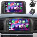 Plug&Play Car Stereo for Toyota Corolla 2003 2004 2005 2006 2007 2008, 7 Inch IPS Touch Screen with Wireless Carplay/Android Auto/MirrorLink,SWC/Backup Camera,DSP,AM/FM Radio
