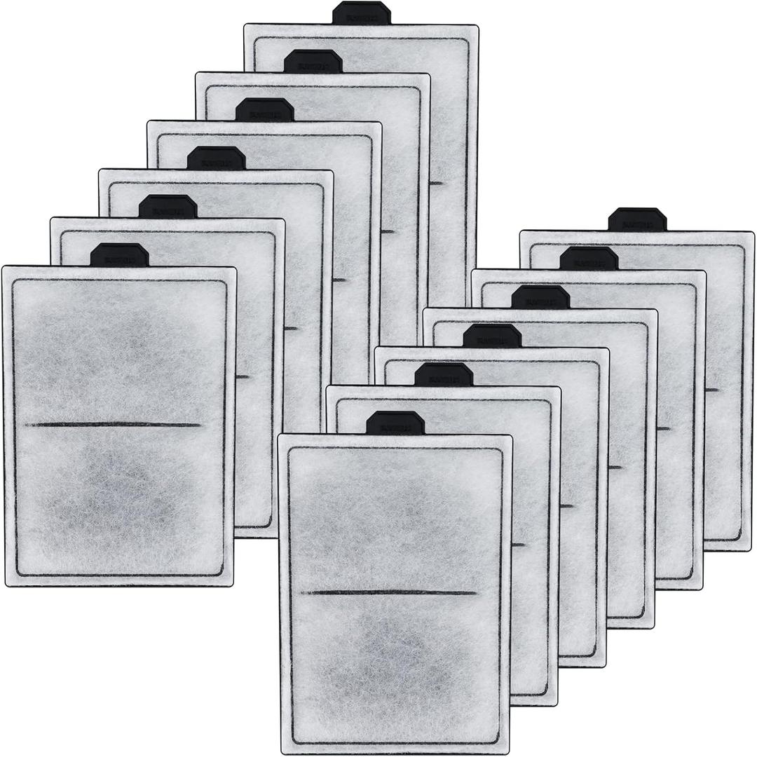 HiTauing 12 Packs PF-L Carbon Cartridges for PF20, PF30, PF40 and PF75 Power Filters