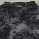 SANTINY 19" Golf Skorts Skirts for Women Zipper Pockets Knee Length Skort Women's High Waist Athletic Tennis Skirt (Medium, Black Tie-dye)