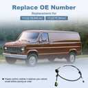 WMPHE Automatic Transmission Gear Shift Cable Replacement for YC2Z-7E395-AC YC2Z7E395AC Compatible with Ford Econoline E-150 E-250 E-350 1997-2004 Shifter Control Cable