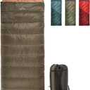 Teton Celsius Regular, 25F, 20F, 0F Degree Sleeping Bags, All Weather Bag for Adults and Kids, Camping Made Easy and Warm, Travel Sack Included (Green (left zip))