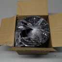 WSMKSZ 3 Pack 6/5/4 inch Cylindrical Flower Pots, Modern Small Round Plastic Plant Pots with Drainage Holes & Saucers, Clean and Refined Planter Pots for Outdoor, Indoor & Office Decor (Black Brown)