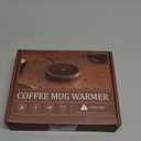 SWEETFULL Coffee Mug Warmer, 36W Electric Cup Warmer for Desk with 3-Temp Settings Advanced Temperature-Controlled Heating Coffee Gifts Accessories for Women Men Milk, Tea, Candle - Wood