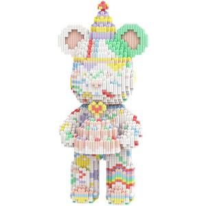 DAHONPA Animal Birthday Bear Micro Building Blocks Set (3680 Pieces) Gift for Adults and Kids