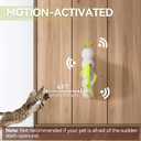 AFP Interactive Cat Toy, Automatic Furry Tail Teaser Toy with Motion Sensor, Electric Cat Toy, USB Rechargeable, Self Play Cat Feather Toy for Indoor Cats, Suction Cup for Stable Play, 1 Replacement