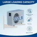 Mini Split Wall Mounting Bracket for 9,000-18,000 BTU Air Conditioner, Heavy Duty AC Support Bracket for Outside, Holds Up to 330lbs