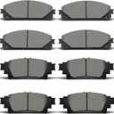 Front Rear Ceramic Brake Pads Replacement for 2010-2015 for Lexus RX350,2010-2015 for Lexus RX450h,2014-2019 for Toyota Highlander,2011-2019 for Toyota Sienna