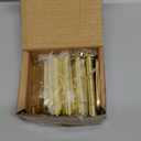 10-Pack 3.5-Inch x 3.5-Inch Interior Door Hinges with 5/8-Inch Radius, Satin Brass, Heavy Duty Steel Construction, Left- or Right-Handed  Design House, 181404