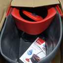 O-Cedar EasyWring Microfiber Spin Mop, Bucket Floor Cleaning System, Red, Gray, Standard