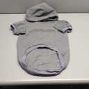 Dog Hoodie Dog Sweaters for Large Dogs Pet Sweater Solid Soft Brushed Fleece Pet Clothes Hoodie Sweatshirt with Pocket (Grey-L)