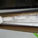 White Tension Curtain Rod 41-166 Inch Outdoor Curtain Rod No Drilling 1pcs