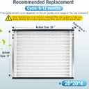 2 Pack 313 Replacement Air Filter, 20 x20 x4 Inches, MERV 13 Furnace