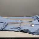 Joydeco Blackout Curtains for Bedroom - 84 Inch Long 100% Light Blocking 2 Panels Sky Blue Drapes, Thermal Insulated Room Darkening Curtains, Linen Textured for Living Room, Rod Pocket & Back Tabs