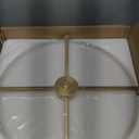 Modern Gold Flush Mount Ceiling Light Drum Shade Brass Bedroom Light Fixtures Ceiling