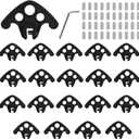 20 Pack Snow Guards for Metal Roofs, No-Drill Installation for Roofs, Snow Guards for Standing Seam Roofs with Seam Widths Less Than 1/2 Inch, Plastic Roof Ice Guard Prevent Rust
