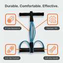 Upgraded Durable 6-Tube Pedal Resistance Strap with Handle, Natural Rubber Fitness Resistance Strap, Multifunctional Fitness Strap, Suitable for Abdominal, Waist, arm, and Leg Shaping Training
