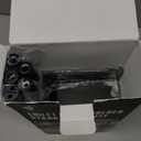 Toilet Paper Holder Free Standing - Toilet Paper Stand with Shelf - Storage for 4 Rolls- Bathroom Organizers, No Drill, for Large Toilet Rolls, 29.7 inch*12.6 inch (Matte Black)