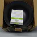 Greentainer Unbreakable Large Salad Bowls, 76 oz Plastic Serving Bowl Set of 6, Lightweight Black Bowl for Soup, Cereal, Fruit, Popcorn, Dishwasher & Microwave Safe