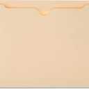 Amazon Basics Reinforced File Jackets, Letter Size, Straight-Cut Tab, 2 Inch Expansion, Manila, 50-Pack