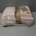 HOMELOVER 4 Piece Towel Set - 100% Organic Cotton 2 Bath Towels & 2 Hand Towels - 500 GSM, Hotel Quality, Soft, Highly Absorbent & Quick Drying Wash Towels for Kitchen & Bathroom (Seashell Pink)