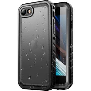 SPORTLINK Waterproof Case for iPhone SE 3rd 2022/iPhone SE 2nd 2020/iPhone 7/8 - Full Body Shockproof Dustproof Phone Screen Protector Rugged Waterproof Case for iPhone SE3/SE2/7/8 (Black)