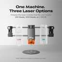 Creality Falcon A1C 5W Mini Laser Engraver, Class 1 AI Desktop Laser Engraving Machine with Auto Focus, Smart Camera, Support 3 Laser Heads Interchange, 15,000 mm/min Speed, Works with 300+ Materials