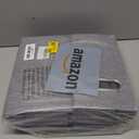 4 Packs Letter Size File Organizer, File Folders Organizer, Fabric Storage Box, Collapsible Paper Organizer with Metal Handle, Smooth PVC Rails, Only Box (Gray)