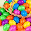 Bag Of Easter Eggs,  3.1 Inch Large Plastic Easter Eggs,  Easter Hunt Party Favor , Classroom Prize Supplies Kids Toddler